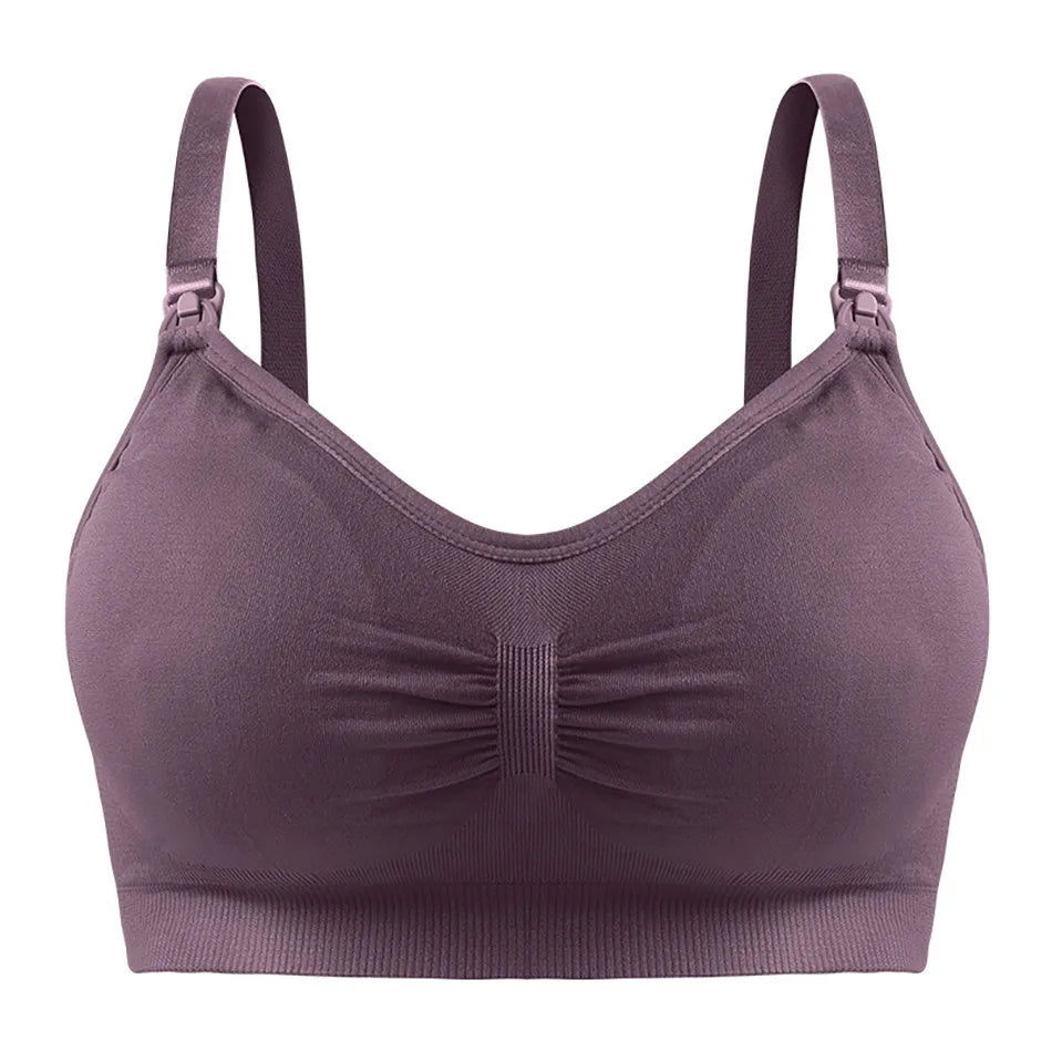 Seamless Maternity Nursing Bra – Comfort & Support - Mrmora