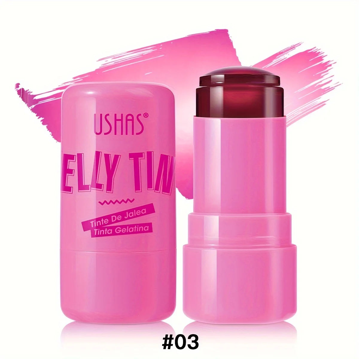 4-Color 3-in-1 Jelly Blush Stick – Blush, Lip Balm & Eyeshadow - Mrmora