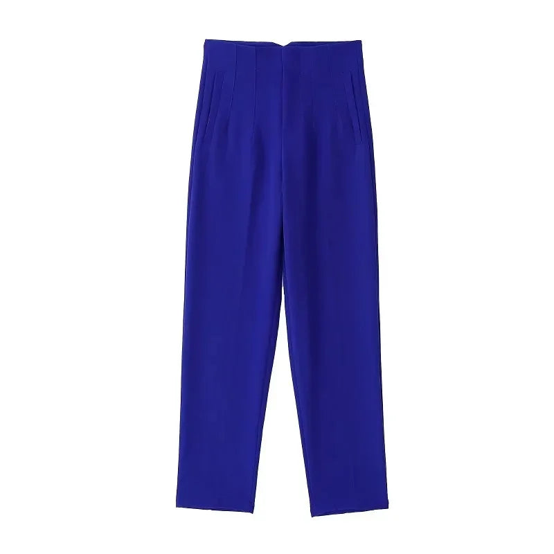 High-Waisted Formal Pencil Trousers – Office Wear for Women - Mrmora