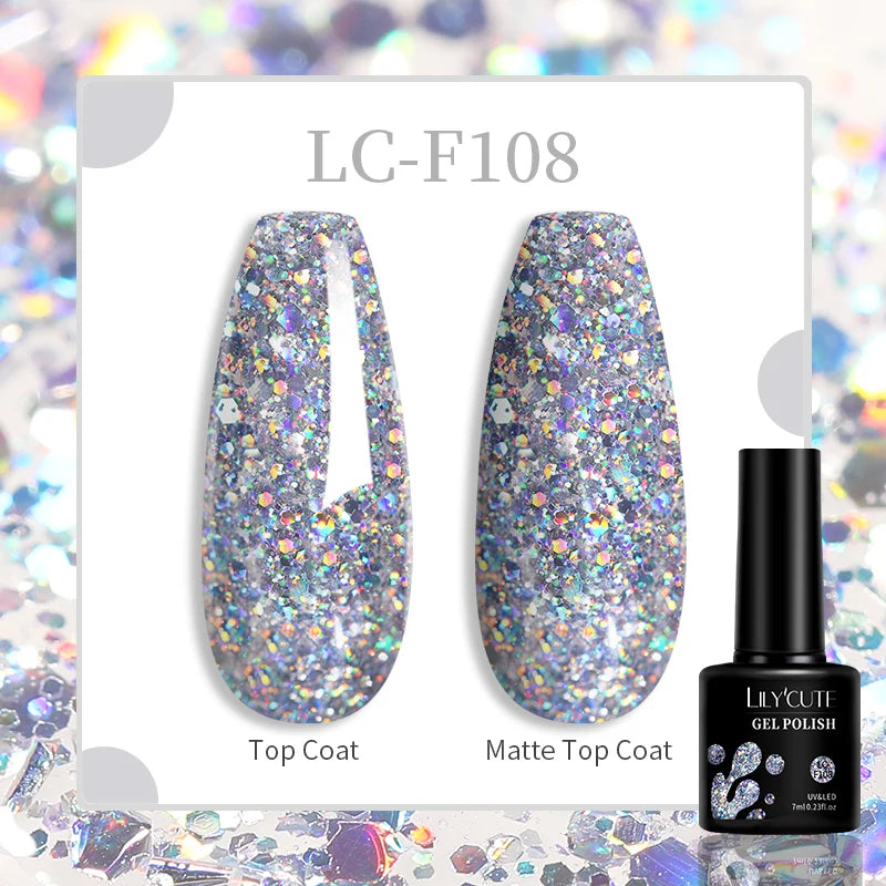 LILYCUTE 100 Colors Nail Gel Polish - Mrmora