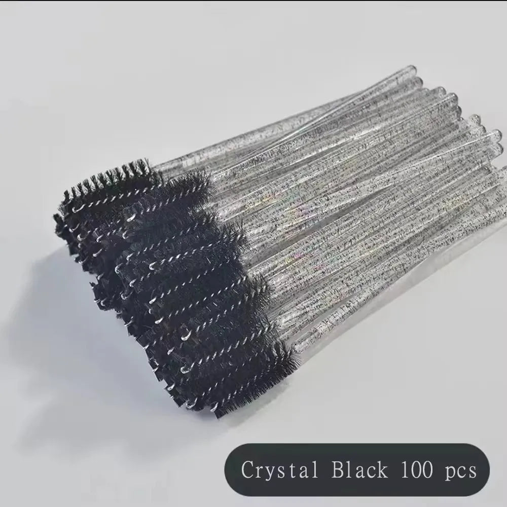 50/100Pcs Disposable Eyebrow & Eyelash Brushes – Mascara Applicators - Mrmora