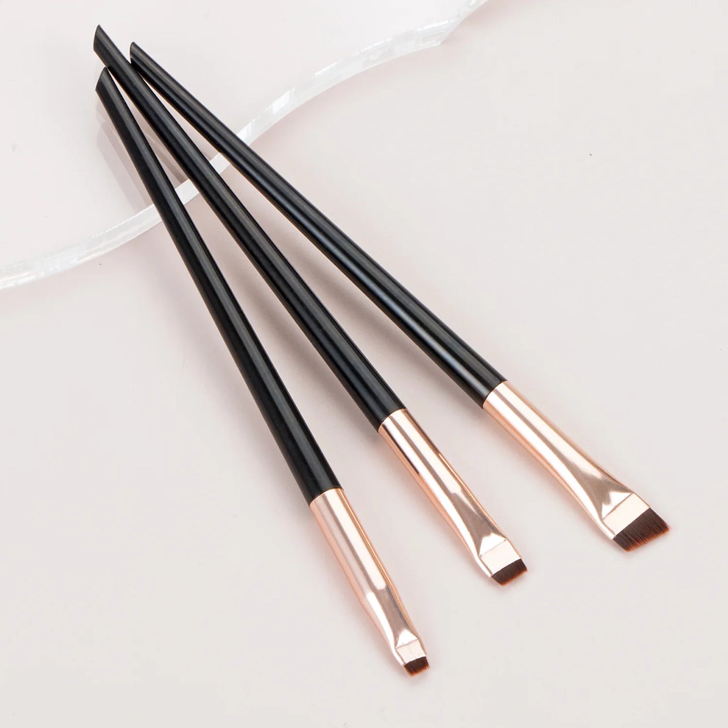 3 Pcs Edge Eyeliner & Eyebrow Brush Set - Mrmora