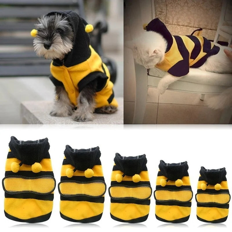 Bee Pet Fleece Hoodie - Mrmora