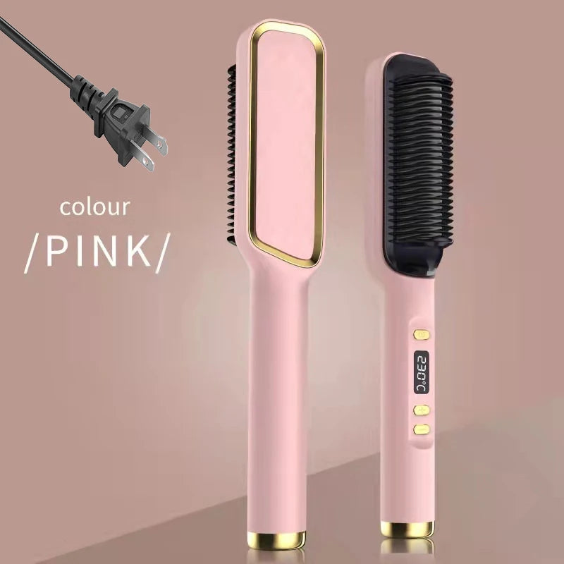 Electric Hot Comb Straightener Brush - Mrmora