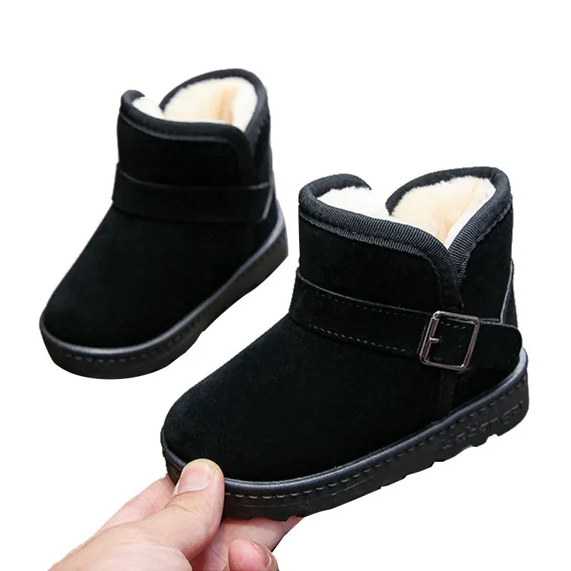 Fashion Kids Cotton Snow Boots – Warm Winter Sneakers for Boys & Girls - Mrmora