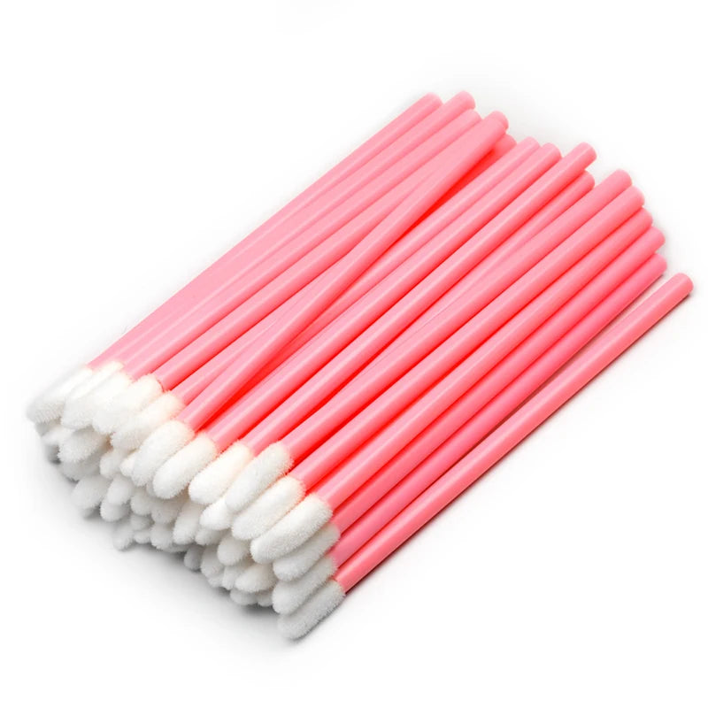 50 Pcs Disposable Lip Gloss Applicator Wands – Portable Beauty Tools - Mrmora