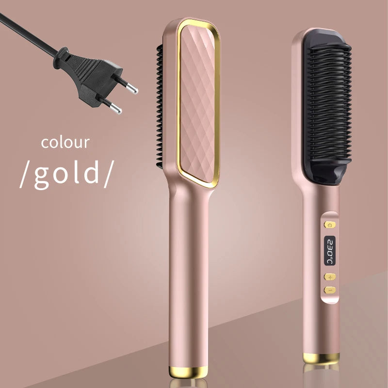 Electric Hot Comb Straightener Brush - Mrmora