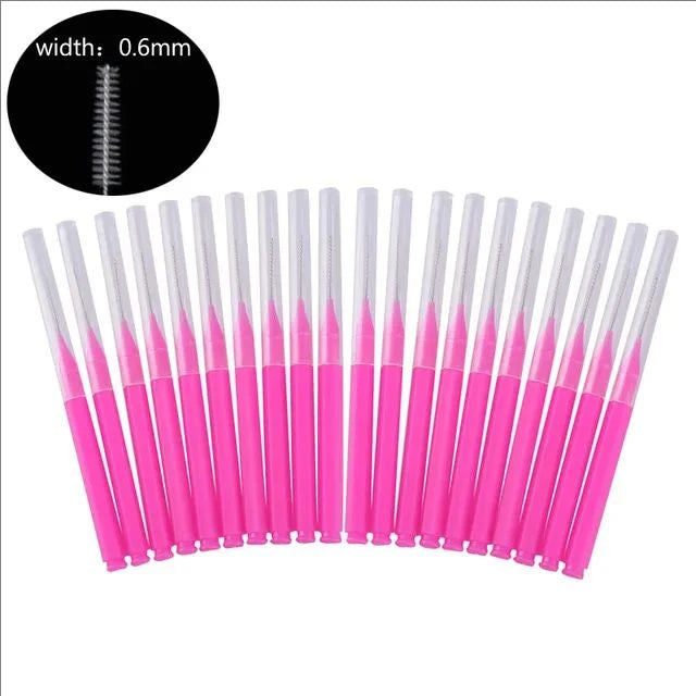 20 Pcs Disposable Eyebrow & Lash Brushes - Mrmora