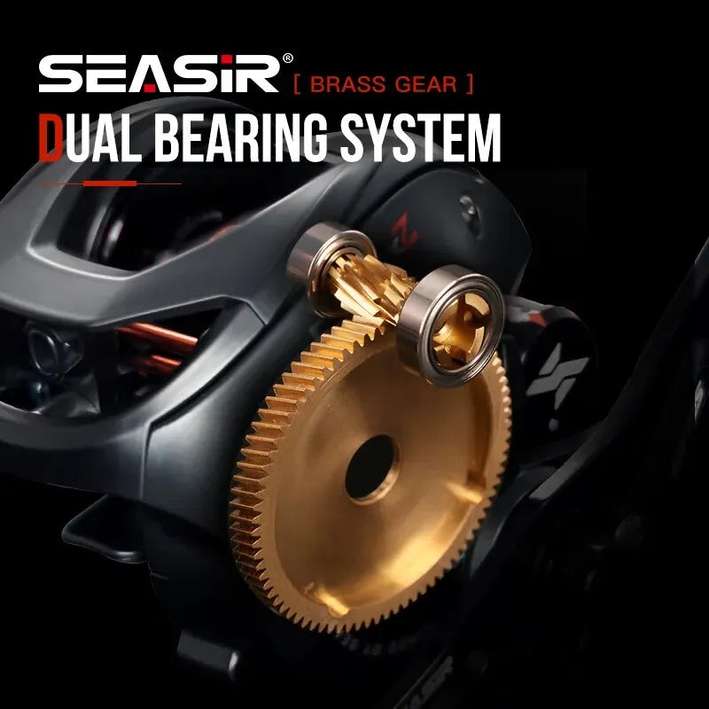 SEASIR Cast X2 Baitcasting Reel – Smooth & Powerful 7.3:1 - Mrmora