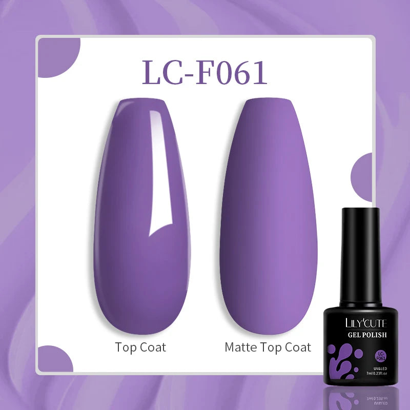 LILYCUTE 100 Colors Nail Gel Polish - Mrmora