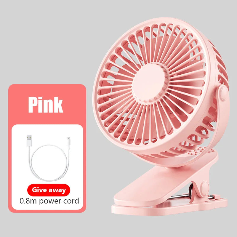 Portable Mini USB Clip Fan – Quiet & Compact Cooling Solution - Mrmora