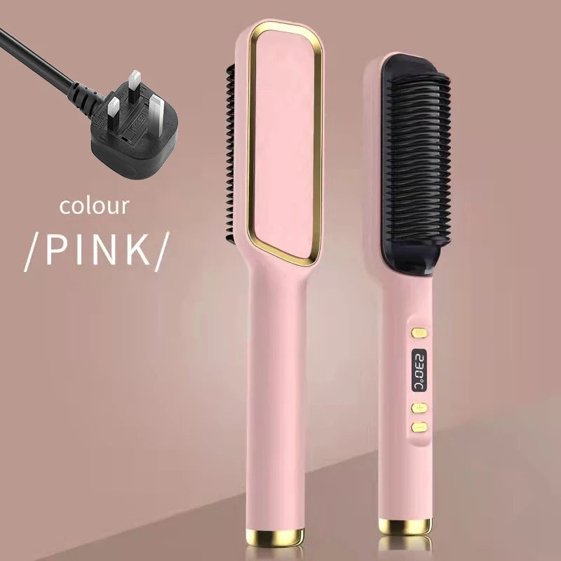 Electric Hot Comb Straightener Brush - Mrmora