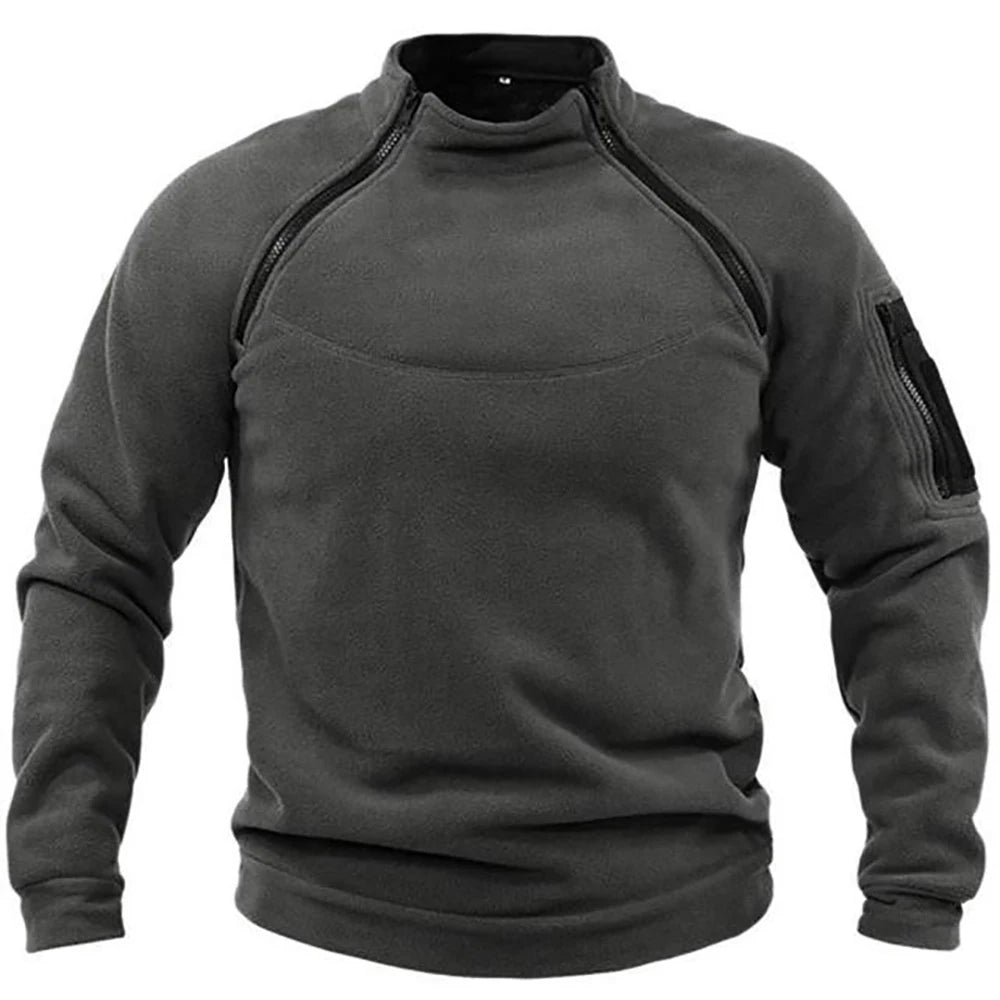 Men’s Tactical Fleece Jacket – Windproof Thermal Outdoor Coat - Mrmora