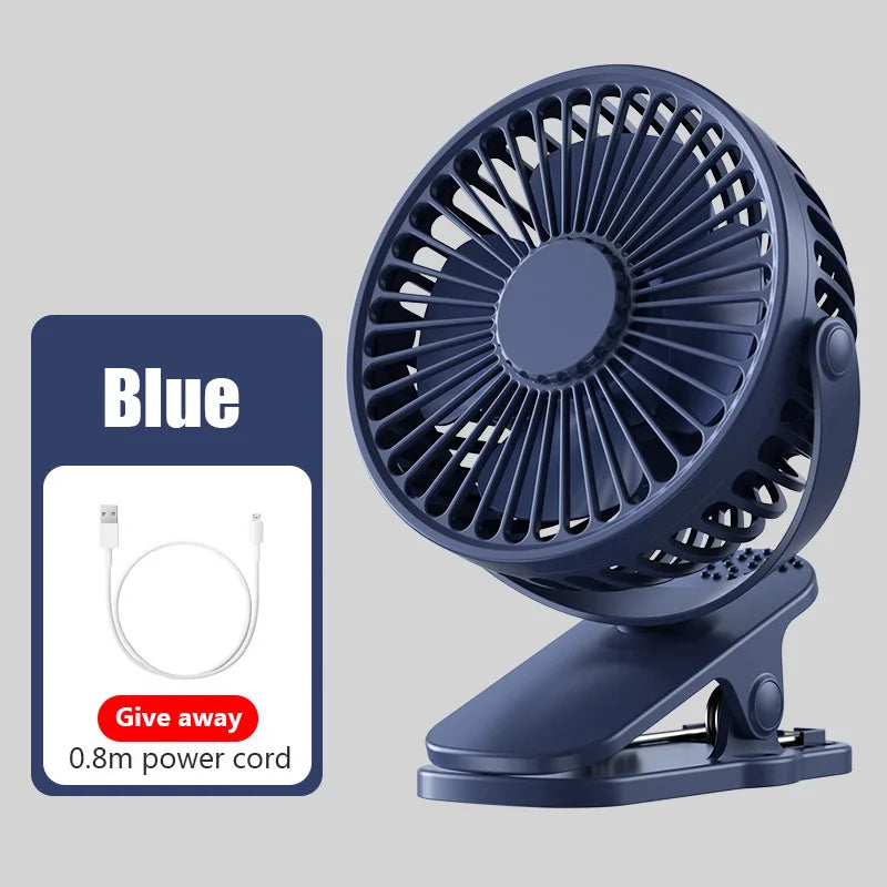 Portable Mini USB Clip Fan – Quiet & Compact Cooling Solution - Mrmora