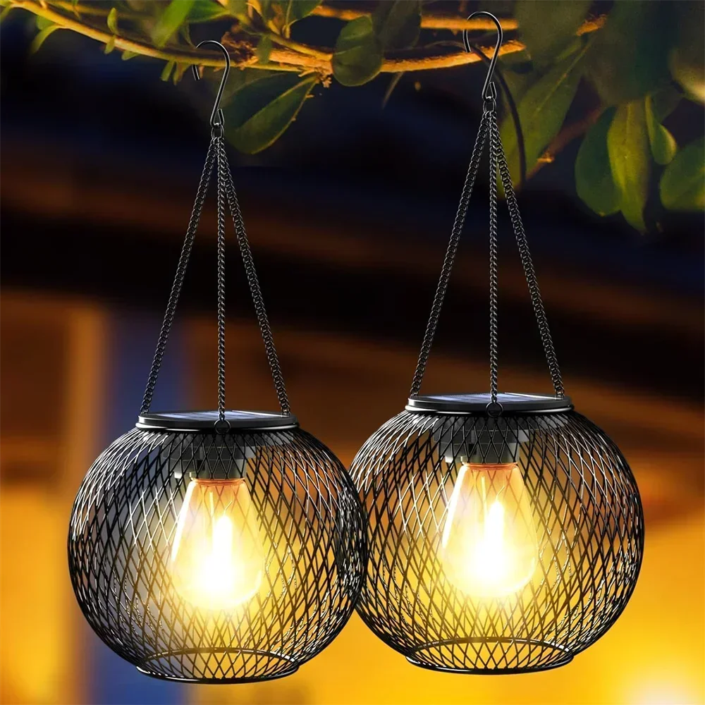 Ortiny Solar Lantern Outdoor – Waterproof Hanging Lights for Garden Décor - Mrmora