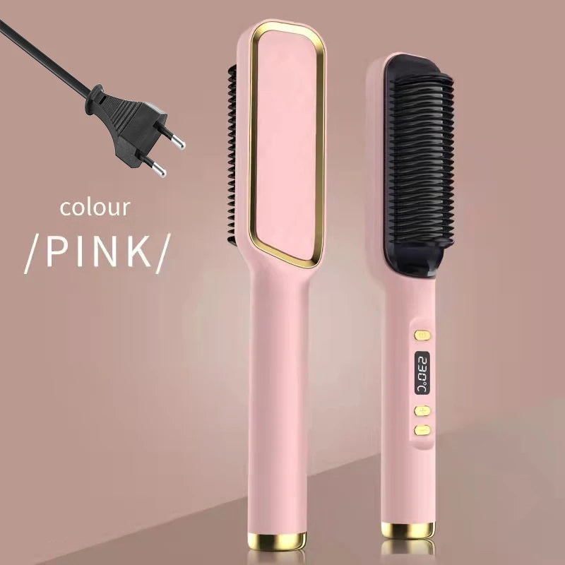 Electric Hot Comb Straightener Brush - Mrmora