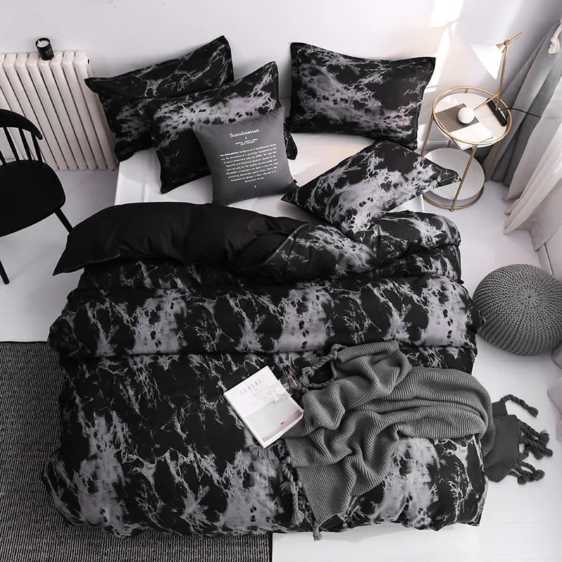 3pcs Duvet Cover Set with Pillow Case - Double Comforter Bedding Set - Mrmora