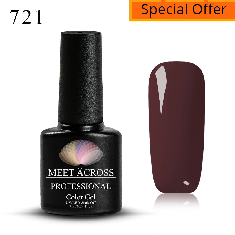 MEET ACROSS 5ml Pink Dried Flower Gel – Natural Fairy Nail Art UV LED Soak-Off Gel Polish - Mrmora