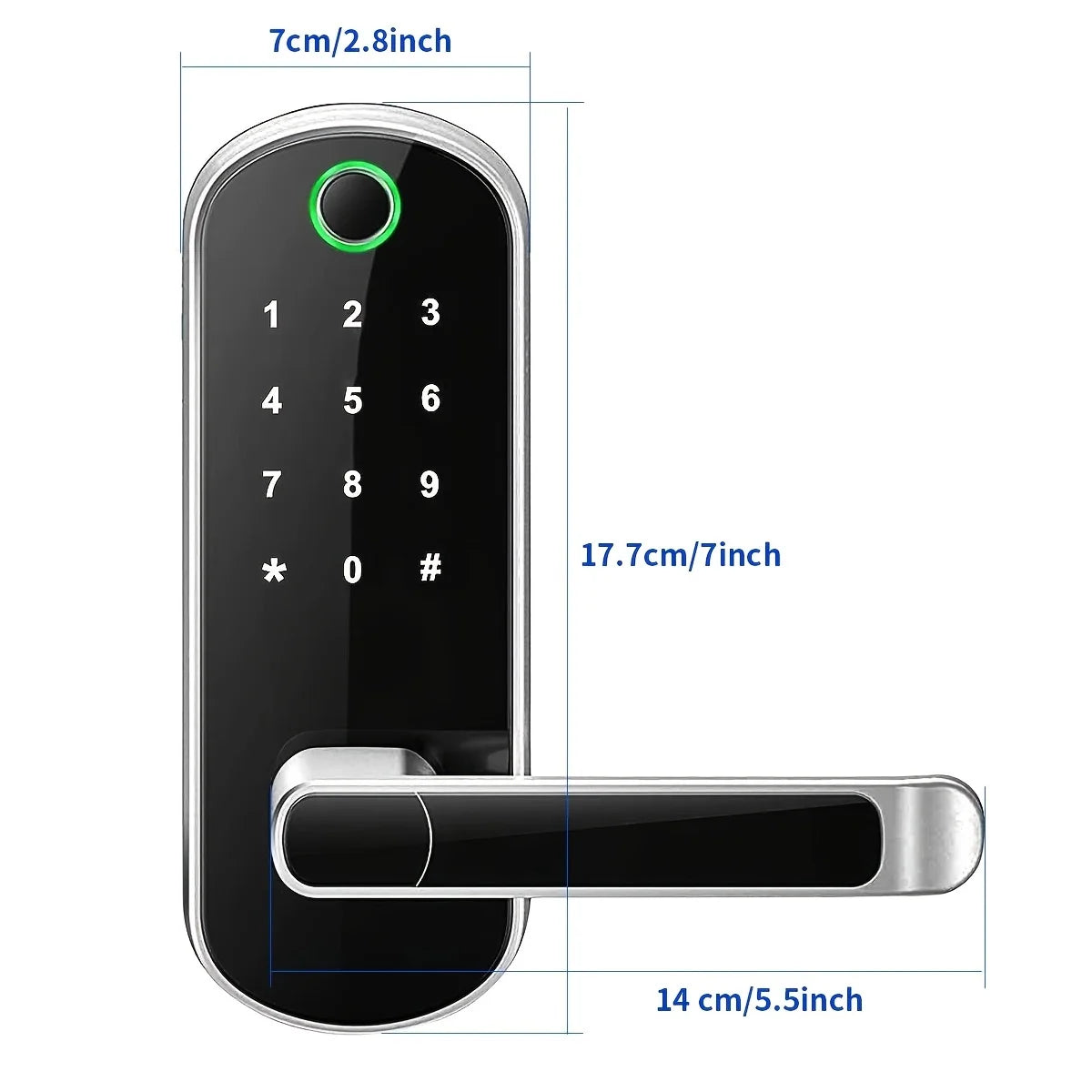 Smart Fingerprint Door Lock – Keyless, WiFi, IP67 Waterproof - Mrmora