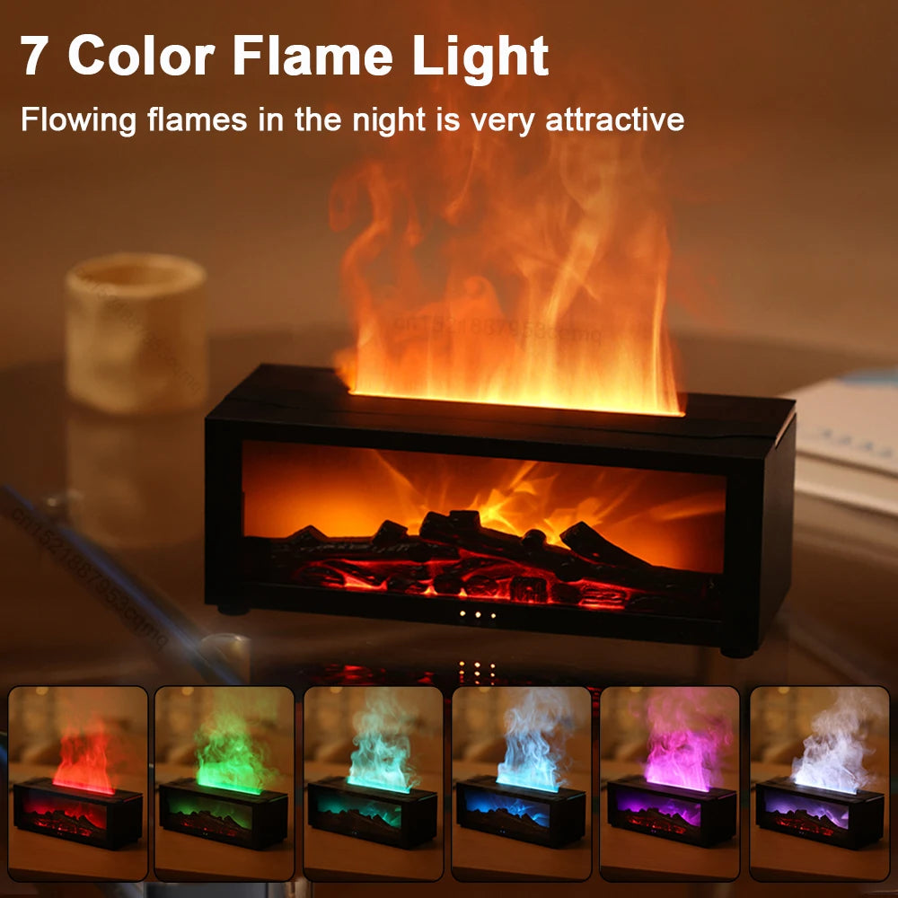 Flame Aroma Humidifier – Relaxing Scent & Moisture