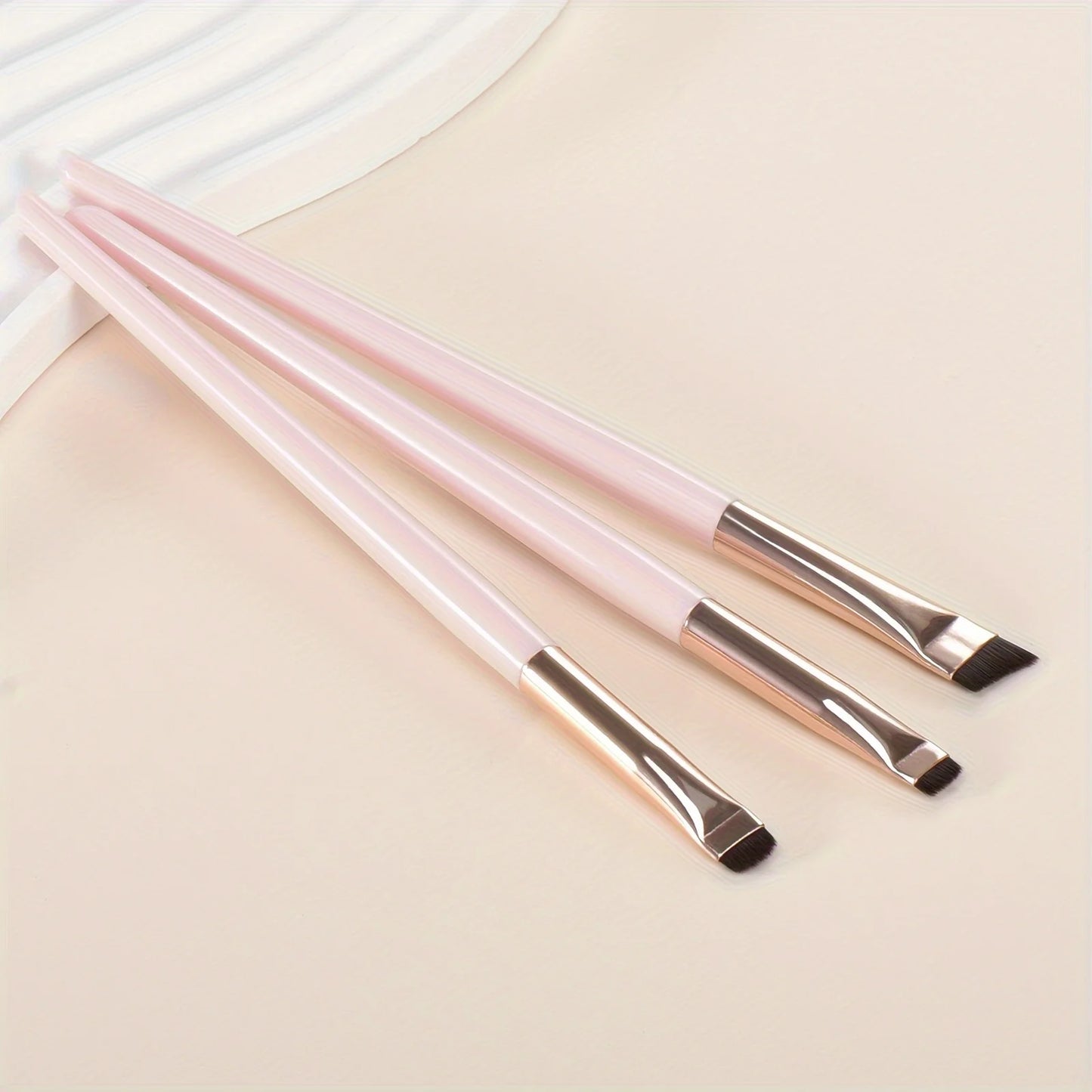 3 Pcs Edge Eyeliner & Eyebrow Brush Set - Mrmora