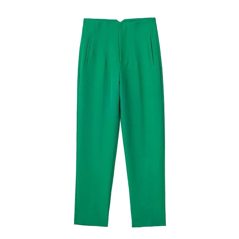 High-Waisted Formal Pencil Trousers – Office Wear for Women - Mrmora