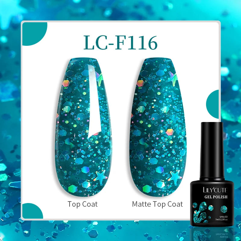 LILYCUTE 100 Colors Nail Gel Polish - Mrmora