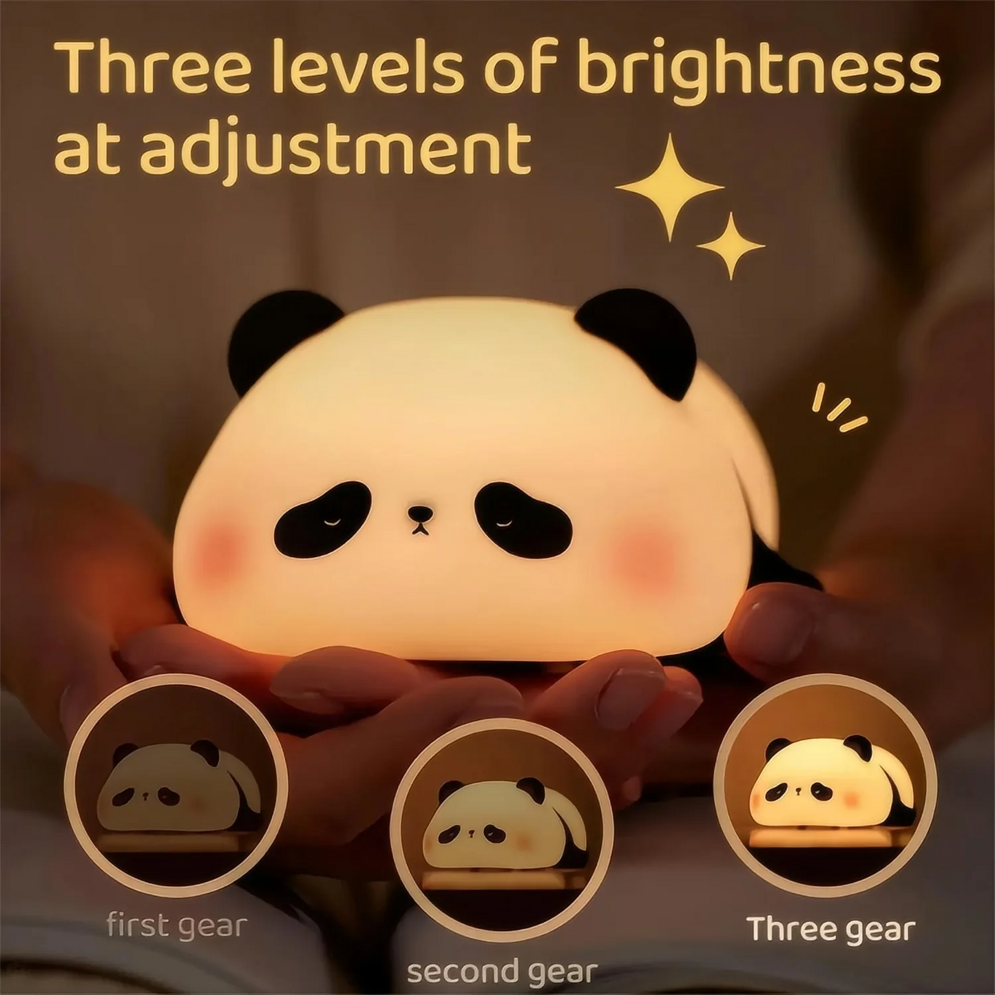 Adorable LED Silicone Night Light – Panda, Sheep, Rabbit Design