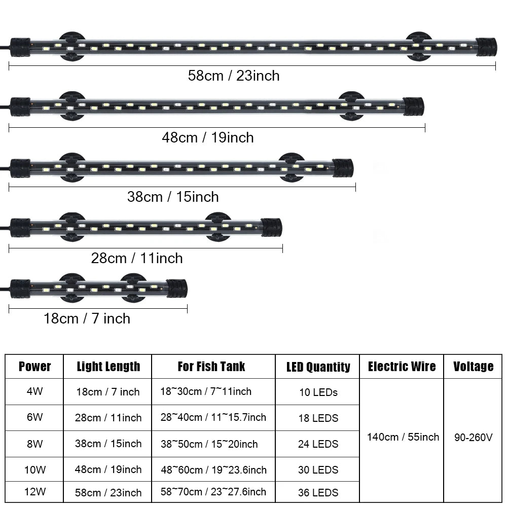 Waterproof LED Aquarium Light - Mrmora