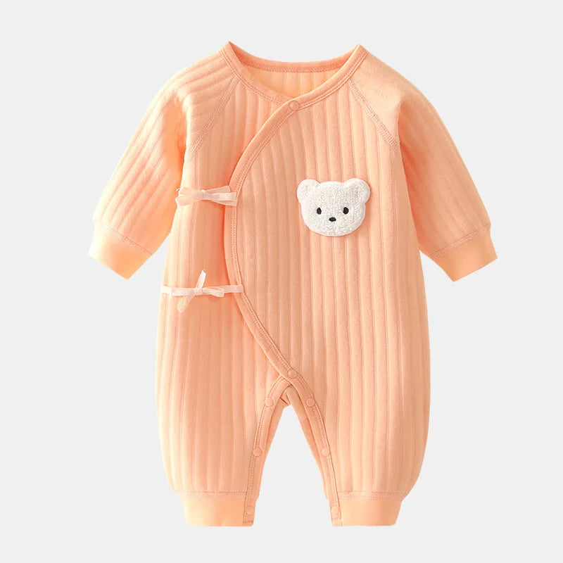 Newborn Winter Bodysuit for Boys & Girls – Soft Cotton Onesie 0-6M - Mrmora