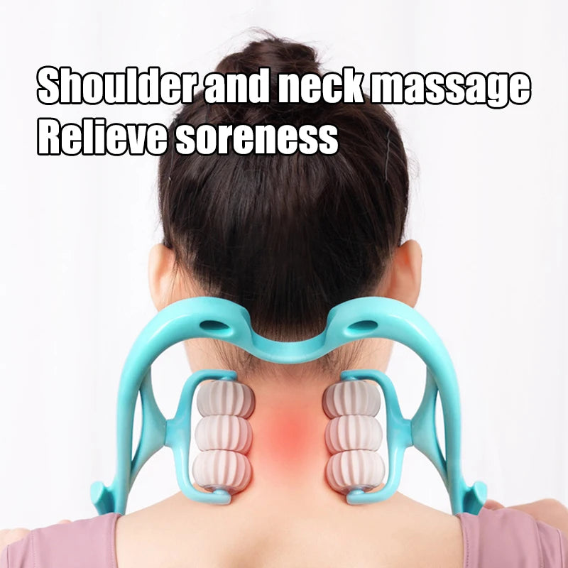 Cervical Neck Massager 6-Ball Roller - Mrmora